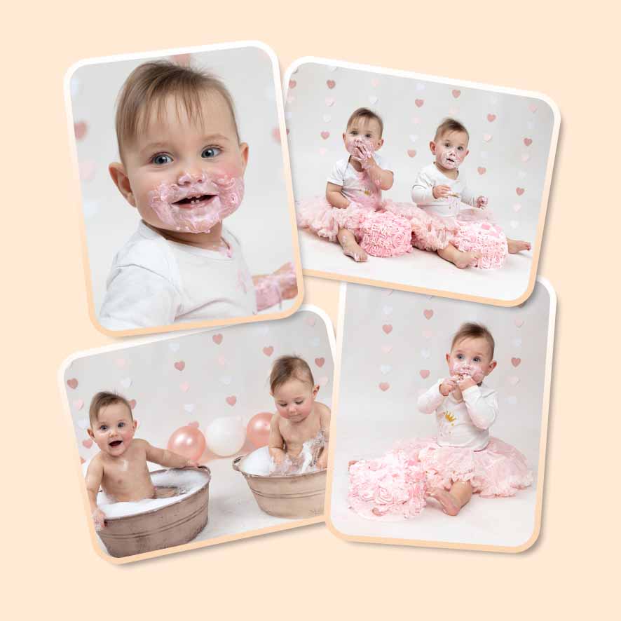 Website collage cakesmash hartjes rozettentaart